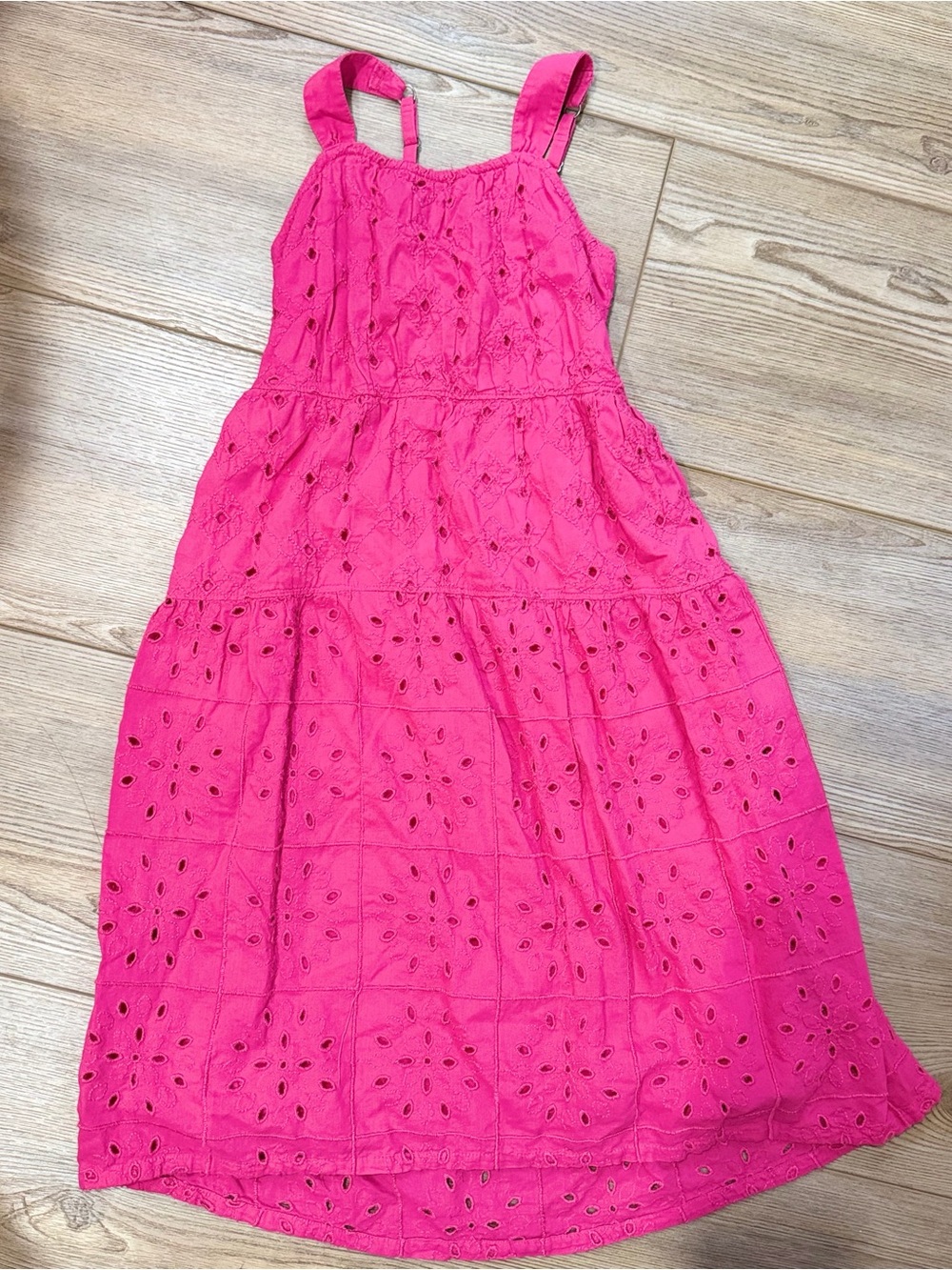 abercrombie kids Bright Pink Eyelet Sundress